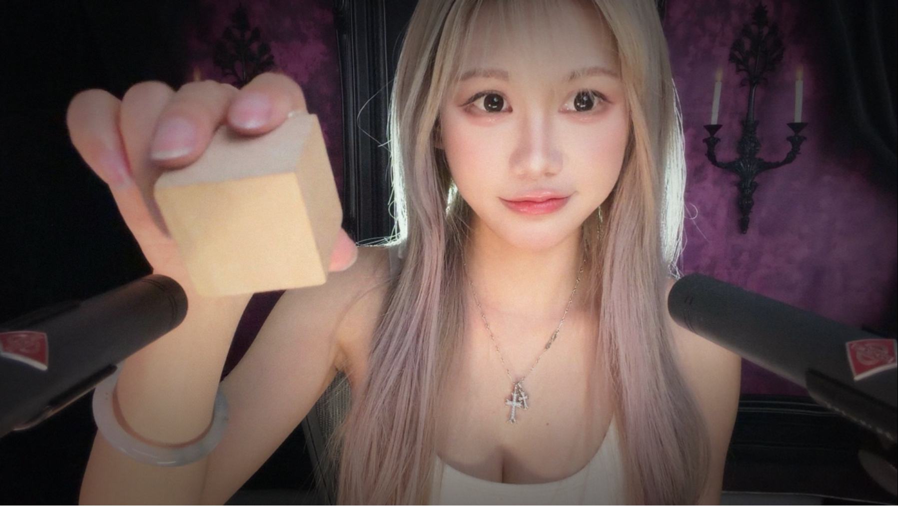 [Misa喵老师] 贴耳靠近｜极致指尖敲击｜沉浸式女友视角纯音ASMR助眠